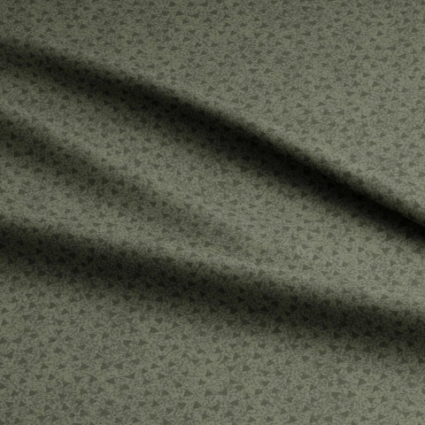 Tecido Tricoline Mini Triângulo Verde Musgo (RT692) - 0,5m x 1,50m