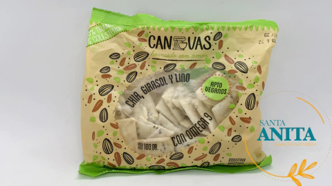 Canvas - Galletitas chía, girasol y lino 100gr