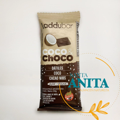 Laddu Bar - Barrita de dátiles, coco y chocolate