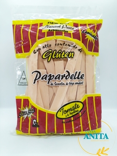 Natural Pasta - Fideos de gluten sabor tomate - Tipo papardelle - 300g