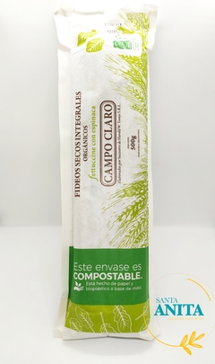 Campo Claro - Fideos tipo fetuccine con espinaca - 500g