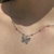 Colar Borboleta Prateada - comprar online