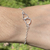 Pulseira Coração Duplo
