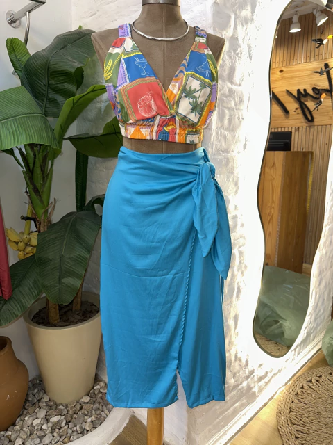 Saia Alika - azul Malibu