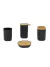 Set De Baño 4 Piezas Jabonera Dispenser Vaso Porta Cepillos BA1051