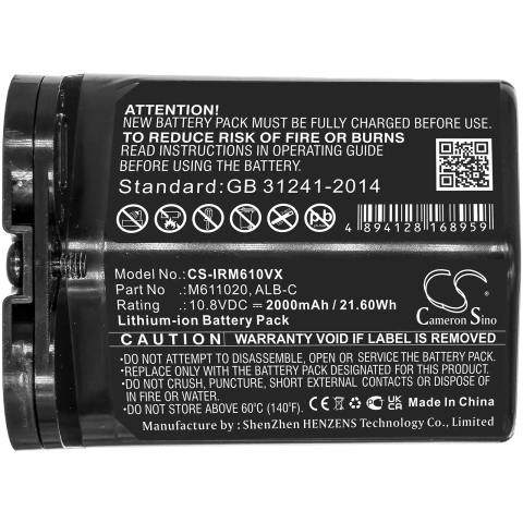 Batería para iRobot Braava Jet M6, ALB-C, 2000mAh