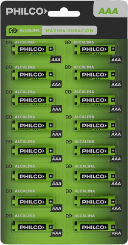 16 X Pilas AAA Philco Pilas Alcalinas 1.5v Factura A O B