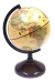 Globo Terraqueo 14 Cm Ø B/plastico 147aw Antiguo Sepia