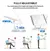 Soporte Tablet iPad Metal Holder Portatil Giratorio 360° m23-114