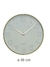 Reloj De Pared Dorado Con fondo BLANCO 30cm diametro RL30201