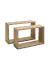 Repisas madera cubos flotantes set x2 VGO RM24036 - bgdigital