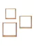 Repisas madera cubos flotantes set x 3 VGO RM3027