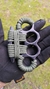 Manopla Paracord Defensa Personal Acero Puño Americano verde