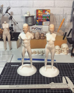 Ref.4050-kit casal corpo base em resina escala 1/10