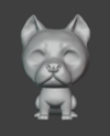 Ref.F07G- Pop pet dog pitbull 15cm GIGANTÕES (pronto pra pintar ) (