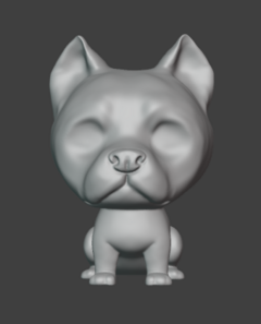 Ref.F07G- Pop pet dog pitbull 15cm GIGANTÕES (pronto pra pintar ) (