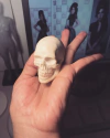 Ref,6163-Caveira pronta em resina (5cm)