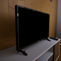 Ref.G016- Miniatura realista de Tv escala de tamanho 1/6