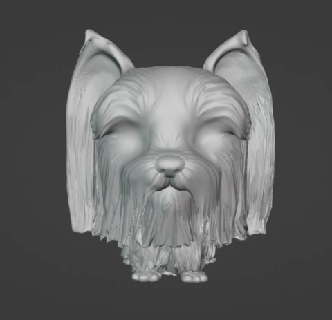 Ref.S08P- Pop pet YORKSHIRE TERRIER 4,5cm prontinho pra pintar