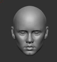 Ref.H002- Molde rosto feminino inspirado em Wandinha Admas 5,5cm - comprar online