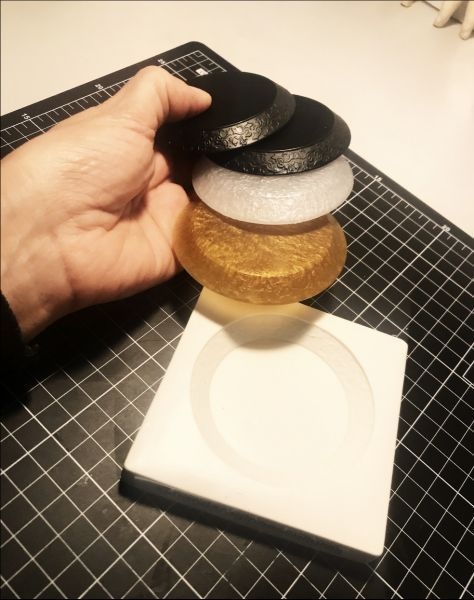 Molde base para colocar escultura