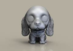 Ref.S07P- Pop dog COCKER SPANIEL 4,5cm prontinho pra pintar - comprar online