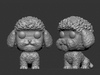 Ref.F03M- Pop poodle 10cm (pronto pra pintar segue na cor cinza prime (cópia)