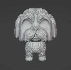 Ter.V02P- Pop pet SHIH TZU 4,5cm prontinho pra pintar - buy online