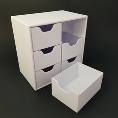 Ref.G021- Miniatura de cômoda com seis gavetas ( Escala de tamanho 1/10)