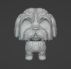 Ter.V02M- Pop pet SHIH TZU 15cm GIGANTÕES prontinho pra pintar