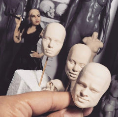 Ref.036-Molde rosto masculino escala 1/6 entre 3 a 3,4cm de altura na internet