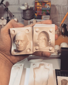 Ref.5061-moldes bipartido rosto masculino versão escala 1/6 na internet