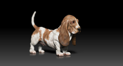 Ref.S509- Dog pronto para pintura (seguirá na cor cinza prime ) 5,5cm - comprar online