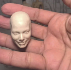 060-Molde rosto feminino versão econômica somente lado frontal do rosto escala 1/6 (3,4cm de altura) (cópia) - comprar online