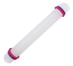 ROLO ALISADOR PARA BISCUIT/PASTA AMERICANA com niveladores