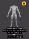 Ref.x3246- Novo MOLDE corpo masculino completo o corpo fora do molde com 17,5cm de altura sem a cabeça
