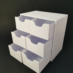 Ref.G021- Miniatura de cômoda com seis gavetas ( Escala de tamanho 1/10) - Nanda Regina