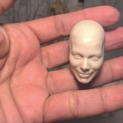 029-Kombo 12 moldes bipartidos de rostos escalas 1/10 e 1/6 entre 2,5 a 3,5cm de altura on internet