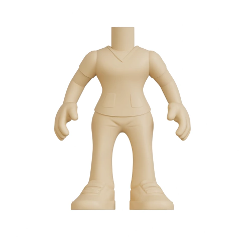 Ref.POPDIY016- Corpo pop base prontinha para pintar e customizar - 6cm de altura - - comprar online