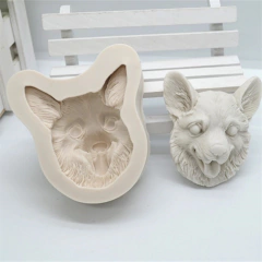 Ref.2027-Molde cabeça Dog, para aplique de xícara - comprar online