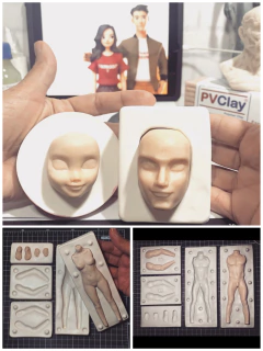 Ref.1315- kombo casal cartoon cabeça e corpos entre 20 a 22cm de altura na internet