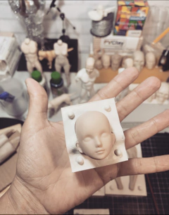 Ref.7954-kit com Molde rostos cartoon universal e corpo masculino completo coleção humaninhos - buy online