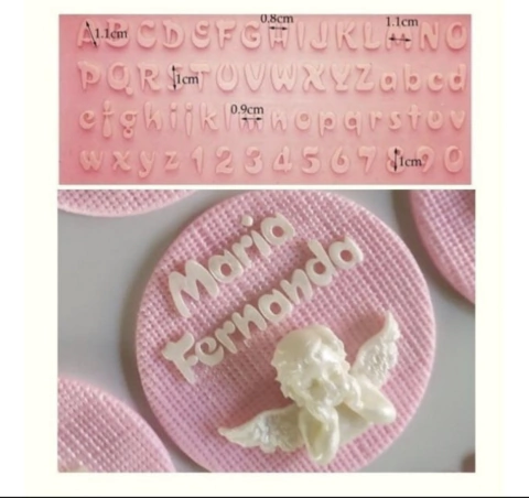 Ref.4538- Molde alfabeto letras maiúsculas e minúsculas