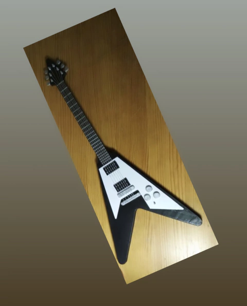 RefZ036- Guitar GIBSON FLYING V MINI 12cm 1 peça