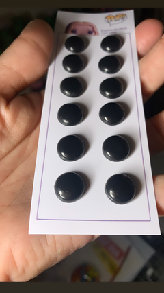 Ref.5643- Olhinhos para Pop de cerâmica plástica cartela com 6 pares 1cm - comprar online