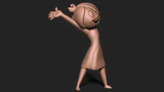 Ref.B03- Alegria prontinha pra pintar 15cm (resina ) seguirá na cor cinza prime prontinha pra pintar - comprar online