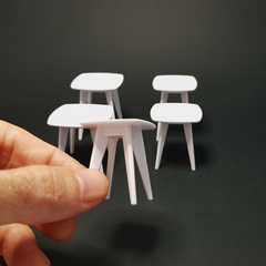 Ref.035- Miniaturas de banquetas 5 peças (escala de tamanho 1:10) - comprar online