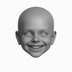 Ref.kids01- Rosto realista coleção humaninhos Teen (rosto base kidsvteen)2.3cm - expressão sorrindo - comprar online