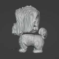 Ter.V02P- Pop pet SHIH TZU 4,5cm prontinho pra pintar - Nanda Regina