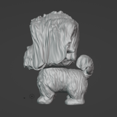 Ter.V02M- Pop pet SHIH TZU 15cm GIGANTÕES prontinho pra pintar